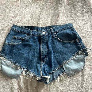 Cutoff denim women’s Wrangler shorts